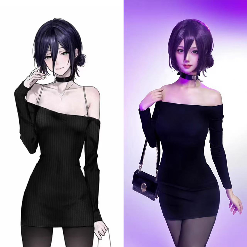 Anime Cosplay Chainsaw Man - أنيمي بالمنشار رجل Reze تأثيري حلي