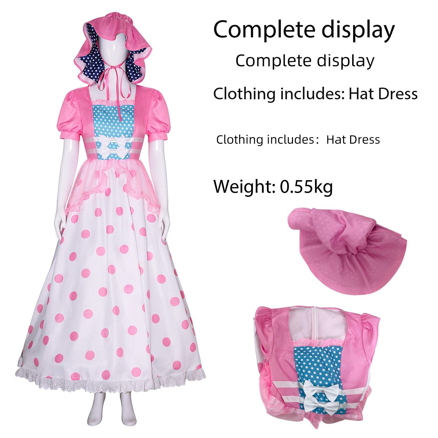 Anime Cosplay Simple - فستان طويل بنمط شخصيات كرتونية كلاسيكية