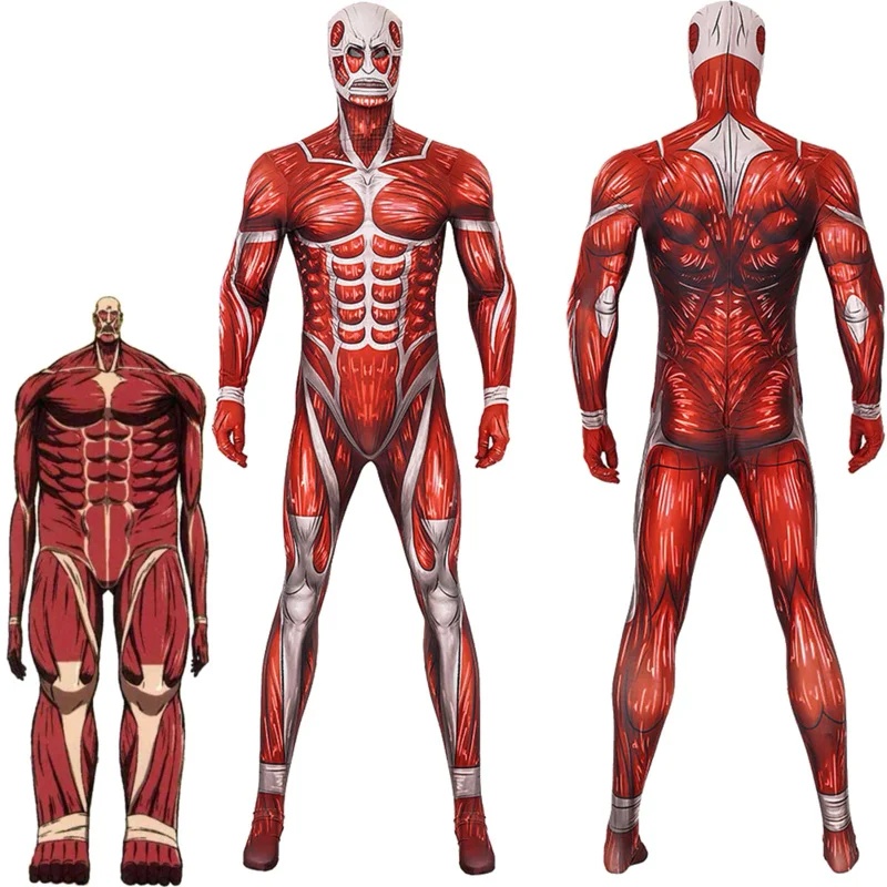 Attack Titan Cloak - زي تنكري كولوسال تايتان للرجال، مستوحى