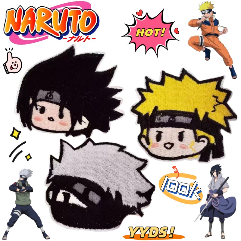 رقعة قماش مطرزة بتصميم كرتوني  - مراجعة Anime Cosplay Naruto وسعره