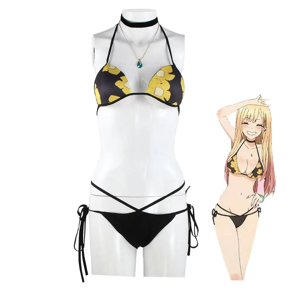 زي تنكري لشخصية مارين كيتاجاوا - مراجعة Anime Cosplay Bikini وسعره