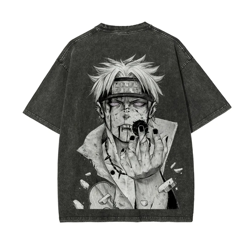 تي شيرت ناروتو بتصميم رينجان أ - مراجعة Anime Cosplay Naruto وسعره